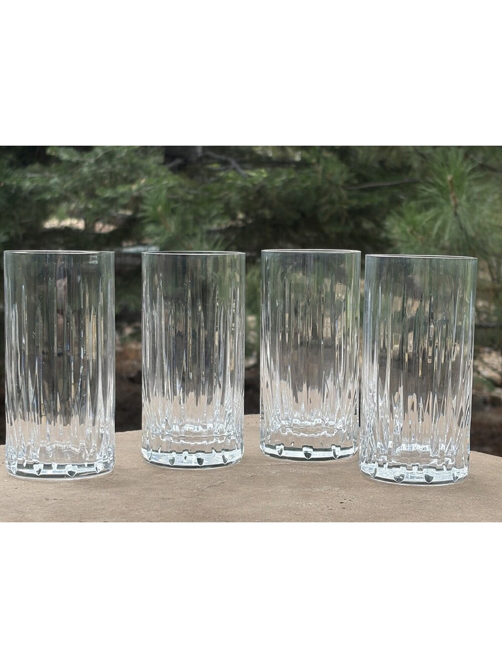 Reed & Barton Crystal Barware SOHO Highball Tumblers - Set of Four